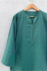 Green Dobby Kurta