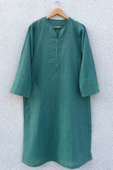 Green Dobby Kurta