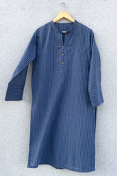 Blue Dobby Kurta