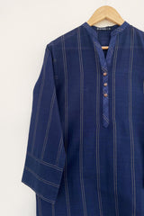 Blue Dobby Kurta
