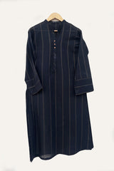 Black Dobby Kurta
