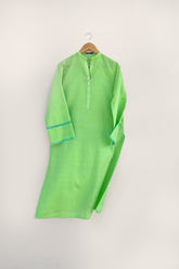Lime Tarkashi Kurta