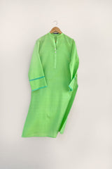 Lime Tarkashi Kurta