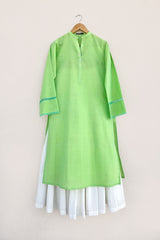 Lime Tarkashi Kurta