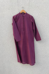 Magenta French Kurta