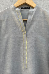 Gray Shimmer Kurta