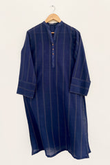 Blue Dobby Kurta