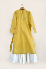 Yellow Tarkashi Kurta