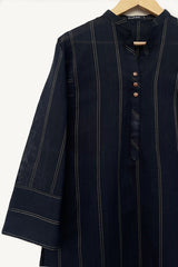 Black Dobby Kurta