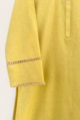 Yellow Tarkashi Kurta