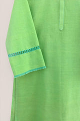 Lime Tarkashi Kurta