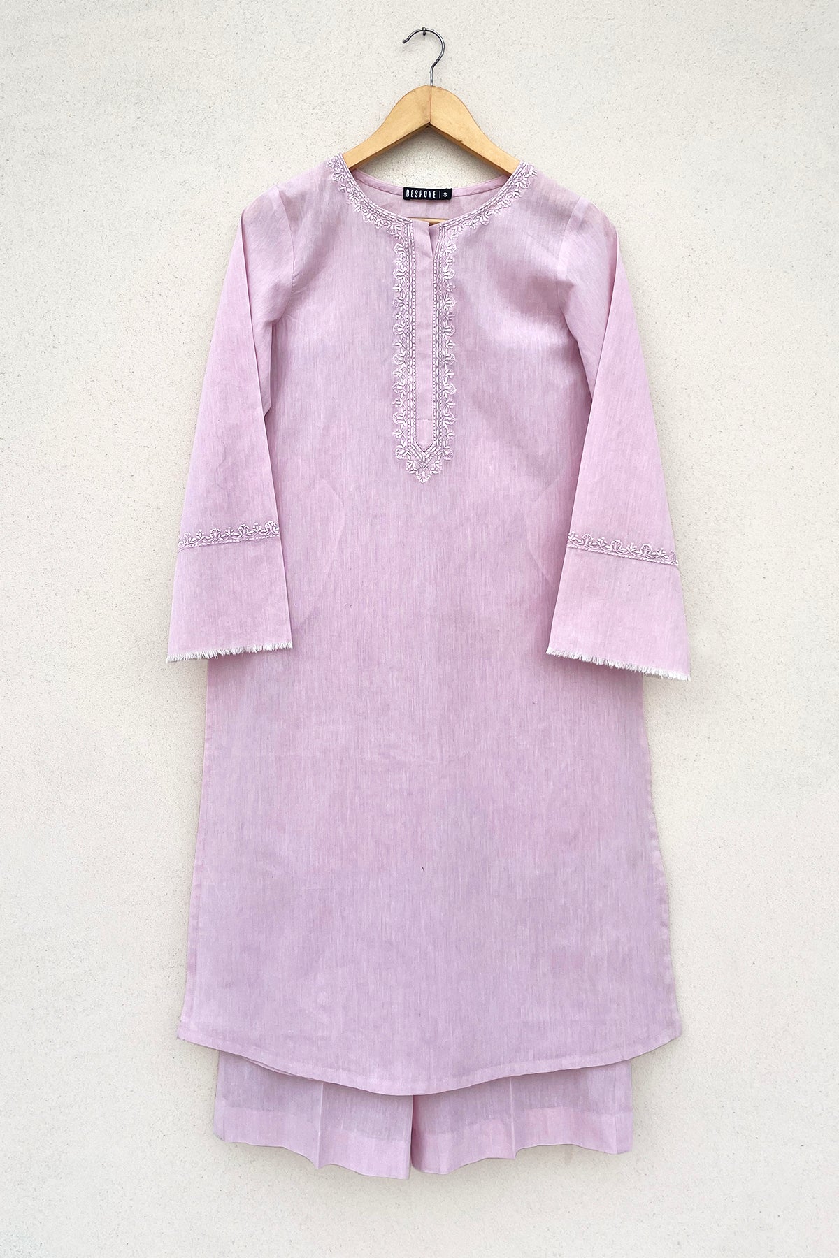 Pink Embroidered Set