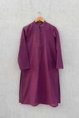 Magenta French Kurta