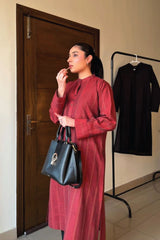 Crimson Dobby Kurta