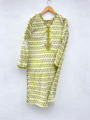 Green Applique Kurta